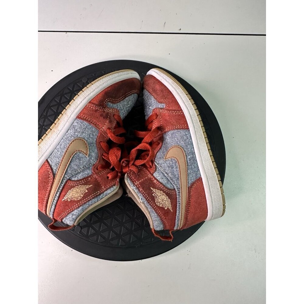 Air Jordan 1 Mid Denim Red Sz 13c DM4383-600 - Picture 4 of 16